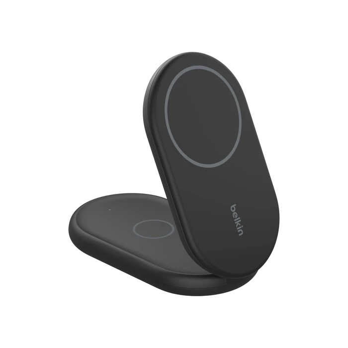 BELKIN Station de recharge sans fil 2-en-1 avec Qi2 15 W (Noir)