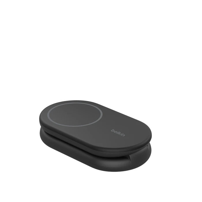 BELKIN Station de recharge sans fil 2-en-1 avec Qi2 15 W (Noir)