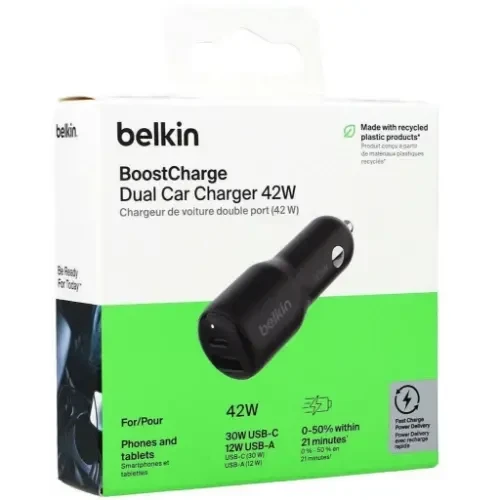 Belkin BoostCharge Double chargeur de voiture 42W