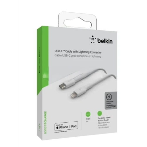 BELKIN Câble USB-C vers Lightning 1m (Blanc)