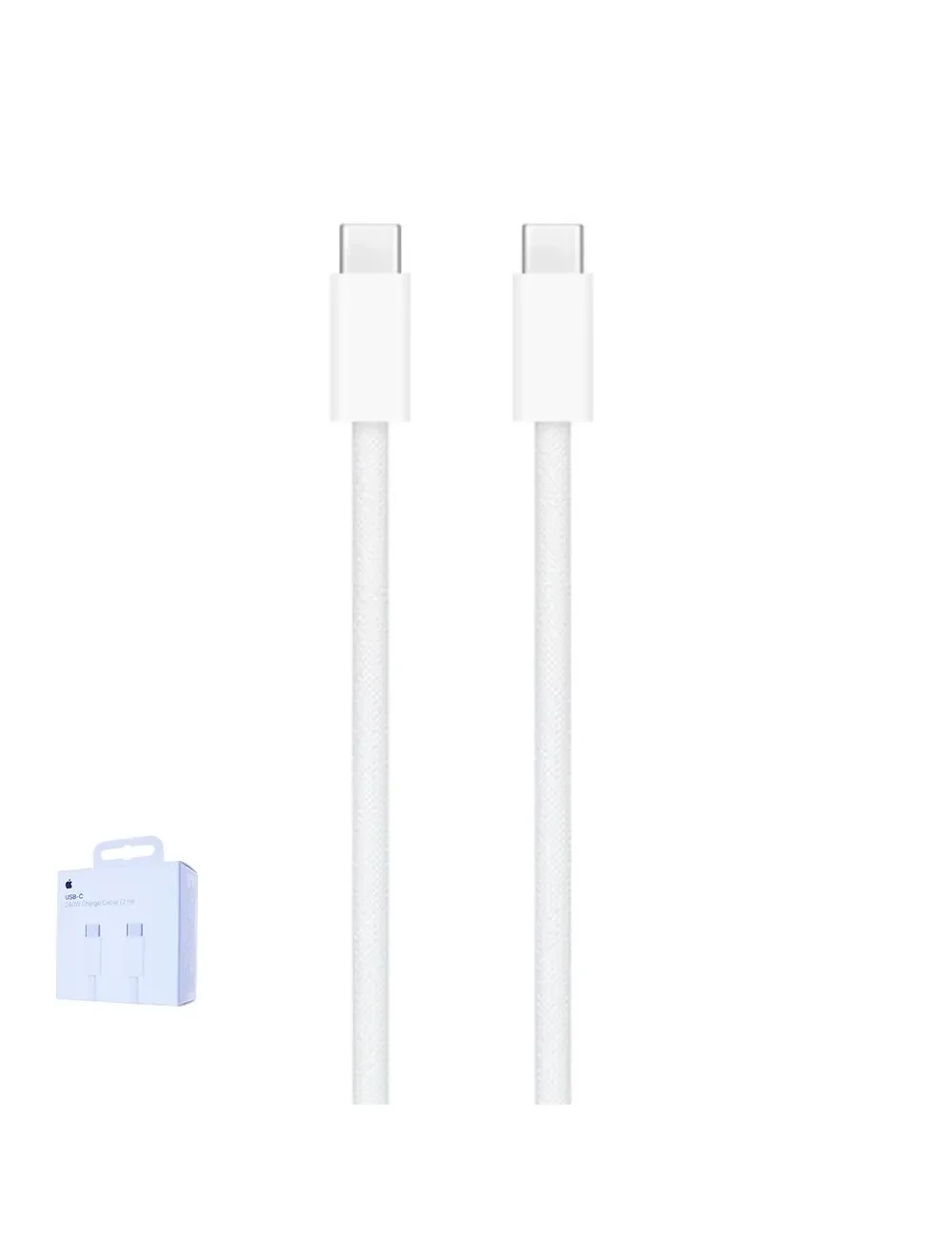 Câble Apple Tissé USB-C vers USB-C (2m) 240W MU2G3ZM/A Blanc Origine