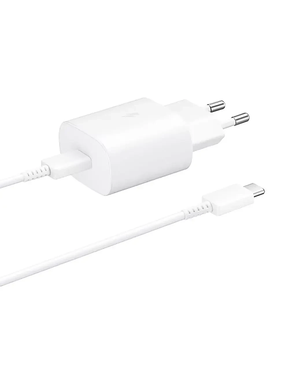chargeur Samsung Galaxy USB Type-C (25W) + Câble USB-C vers USB-C 1m Blanc Origine