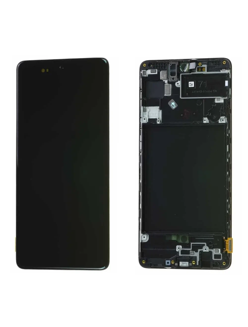 Écran Samsung Galaxy A71 Noir + Châssis Origine