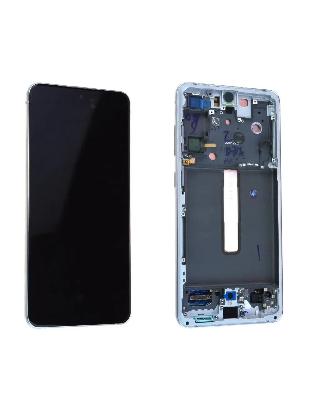 Écran Samsung Galaxy S21 FE 5G (G990B) Blanc + Châssis Origine
