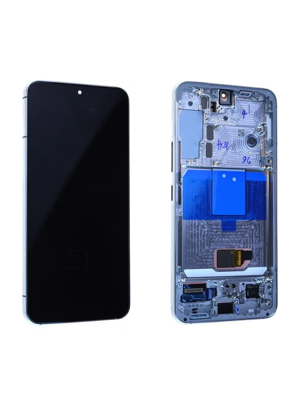 Écran Samsung Galaxy S22 (S901B) Blanc + Châssis Origine