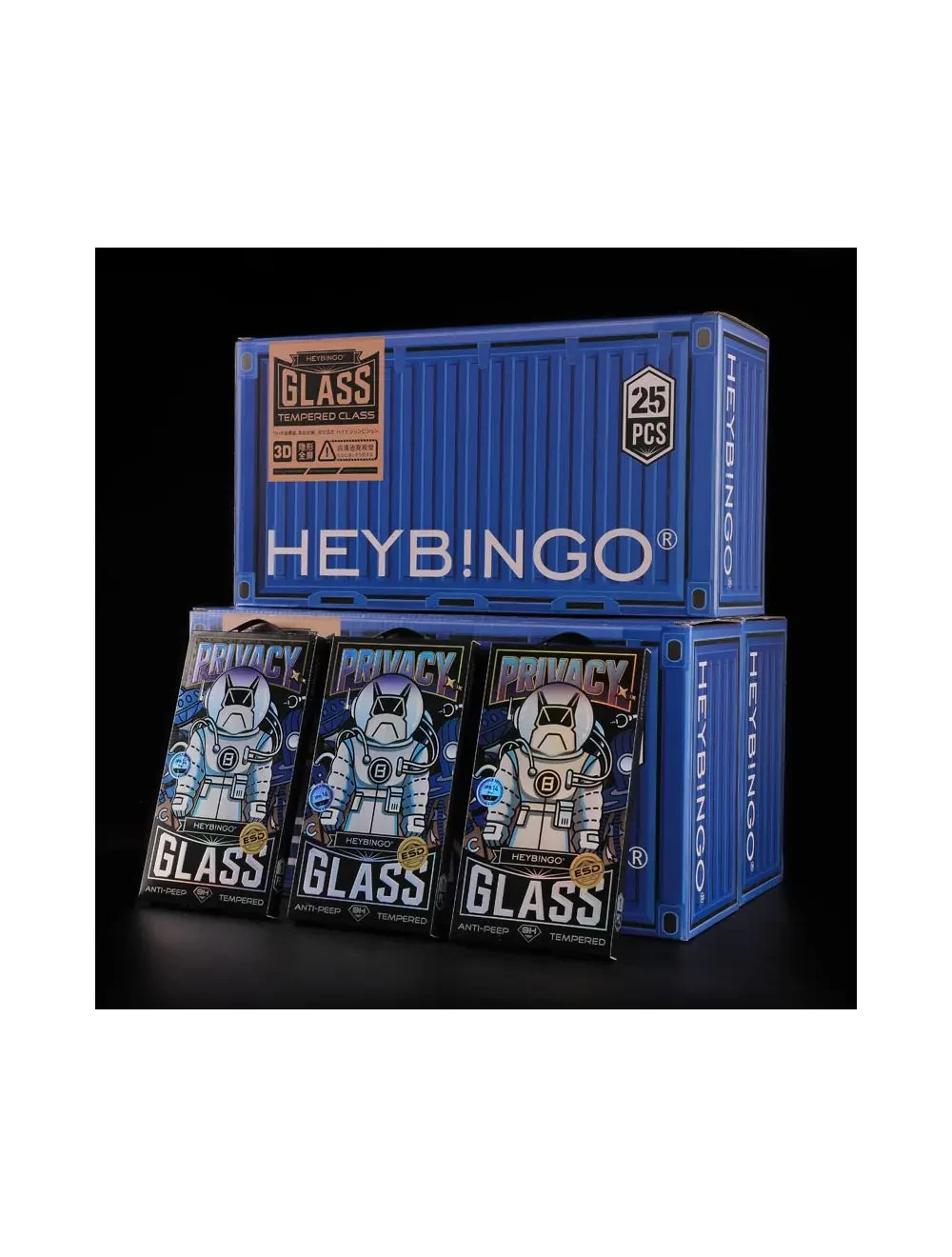 Verre trempé Confidentiel iPhone 15 Plus Heybingo Universe PRIVACY