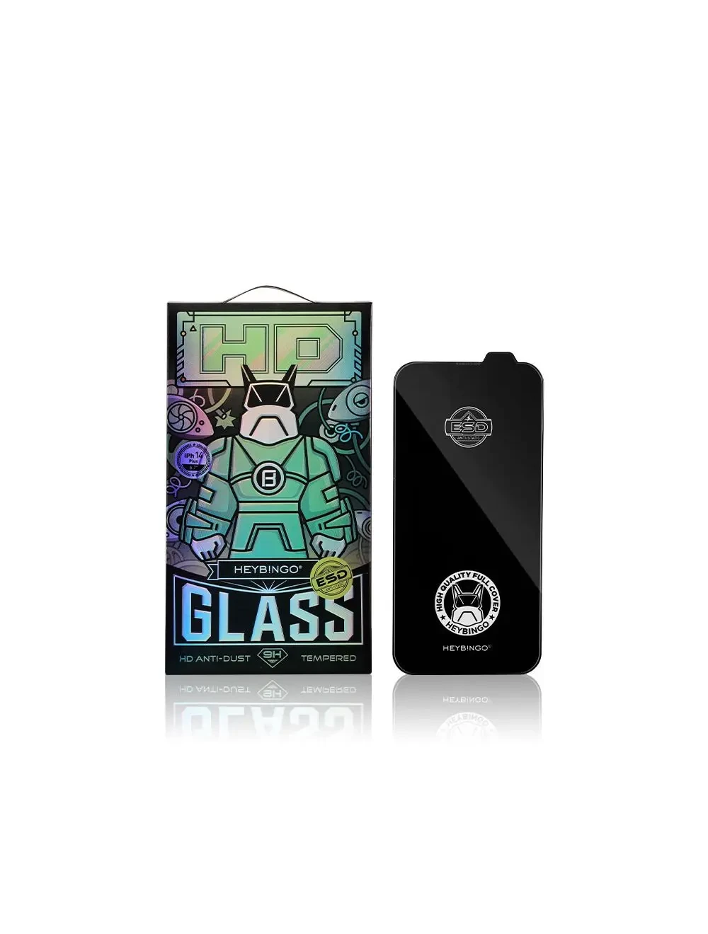 Verre trempé intégral iPhone 15 / 16 6.1" Heybingo Universe HD Pro