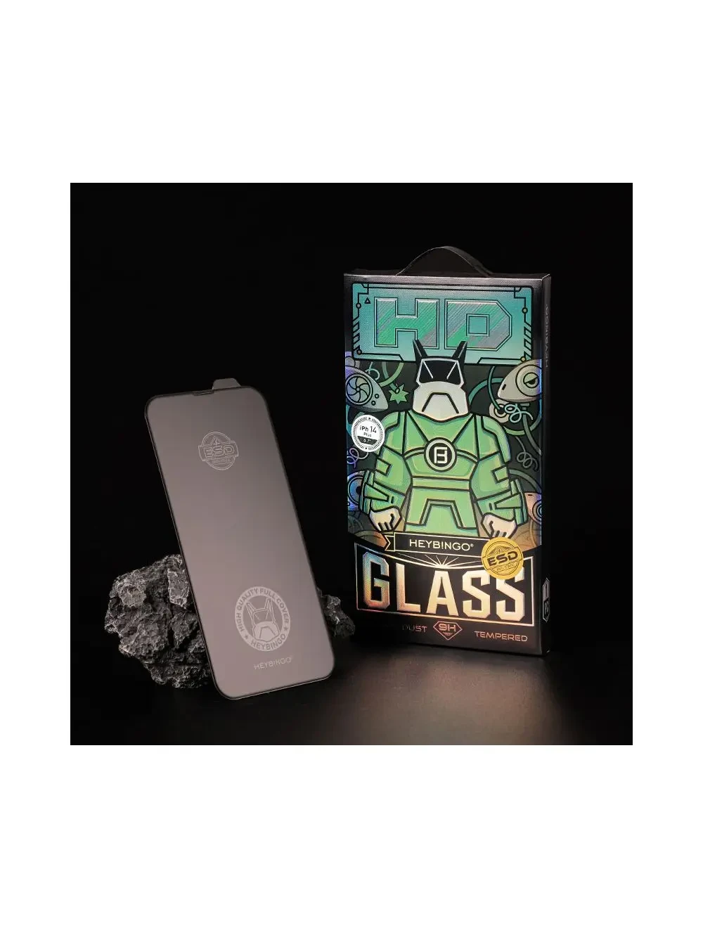 Verre trempé intégral iPhone 16 Pro Max Heybingo Universe HD Pro